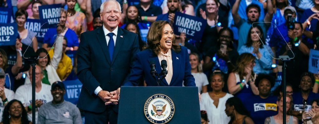 Kamala Harris and Tim Walz Campaign